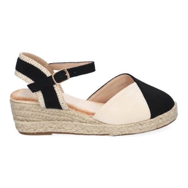 Sandalia de Cu?a de Yute para Mujer, Comodas y Elegantes, Dise?o Moderno con Tira Decorativa - Imagen 2