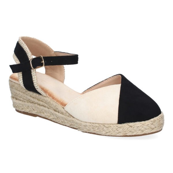 Sandalia de Cu?a de Yute para Mujer, Comodas y Elegantes, Dise?o Moderno con Tira Decorativa - Imagen 3