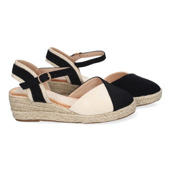 Sandalia de Cu?a de Yute para Mujer, Comodas y Elegantes, Dise?o Moderno con Tira Decorativa - Imagen 5