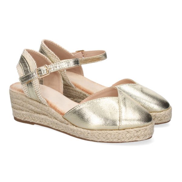 Sandalia de Cu?a de Yute para Mujer, Comodas y Elegantes, Dise?o Moderno con Tira Decorativa