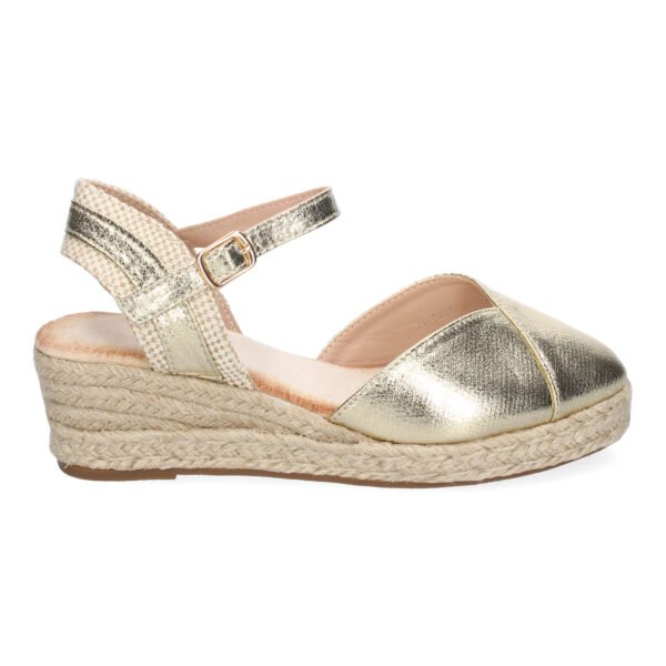 Sandalia de Cu?a de Yute para Mujer, Comodas y Elegantes, Dise?o Moderno con Tira Decorativa - Imagen 2