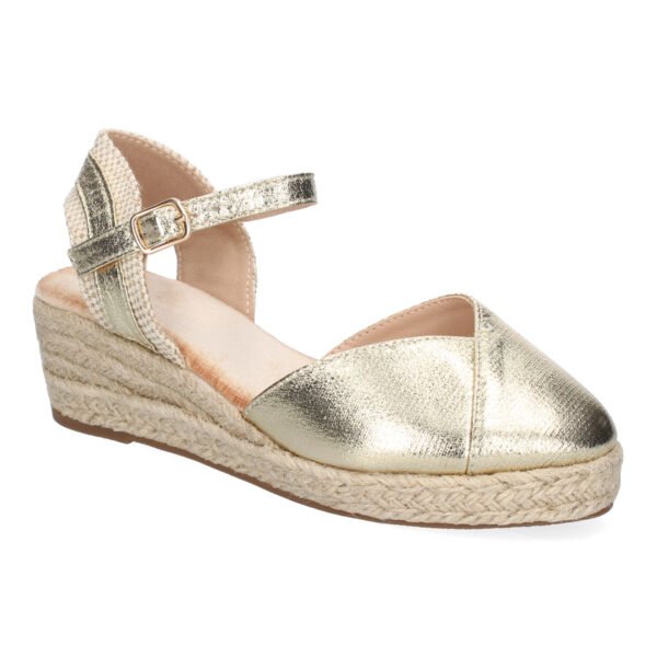 Sandalia de Cu?a de Yute para Mujer, Comodas y Elegantes, Dise?o Moderno con Tira Decorativa - Imagen 3
