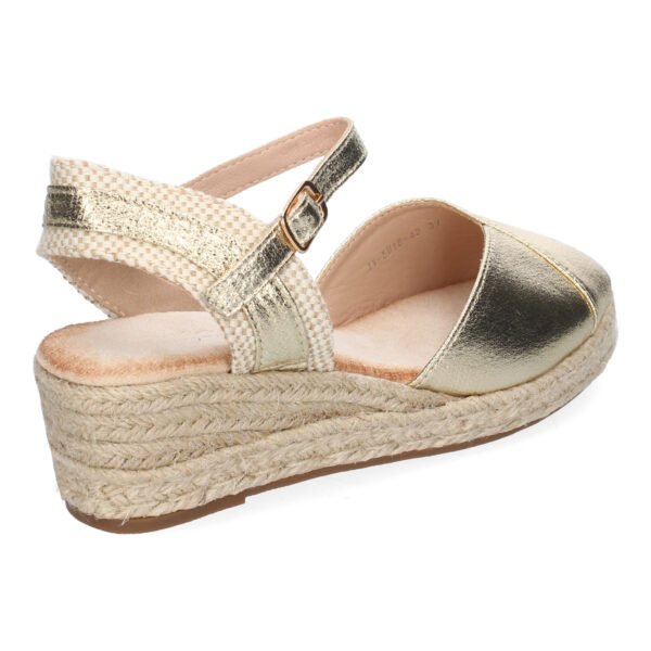 Sandalia de Cu?a de Yute para Mujer, Comodas y Elegantes, Dise?o Moderno con Tira Decorativa - Imagen 4