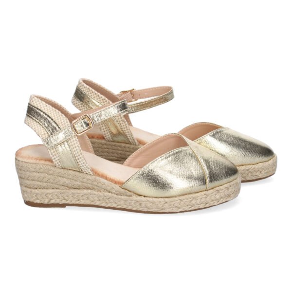 Sandalia de Cu?a de Yute para Mujer, Comodas y Elegantes, Dise?o Moderno con Tira Decorativa - Imagen 5