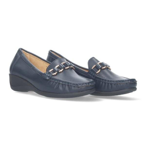 Mocasin de cu?a para mujer