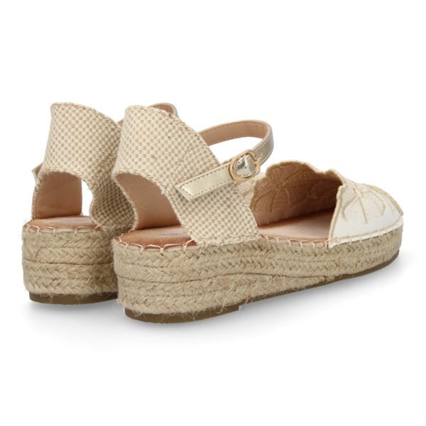 Sandalia de cu?a de yute para mujer, comodas y elegantes, dise?o de flores - Imagen 5