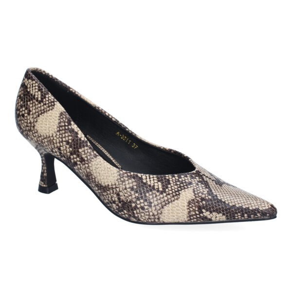 Zapatos de Sal?n Tac?n Fino para Mujer, Estampado de Serpiente - Imagen 3