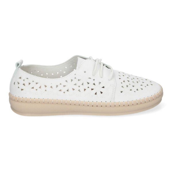 Zapato Casual De Mujer Estilo Oxford, Dise?o Calado - Imagen 2