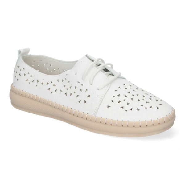 Zapato Casual De Mujer Estilo Oxford, Dise?o Calado - Imagen 3