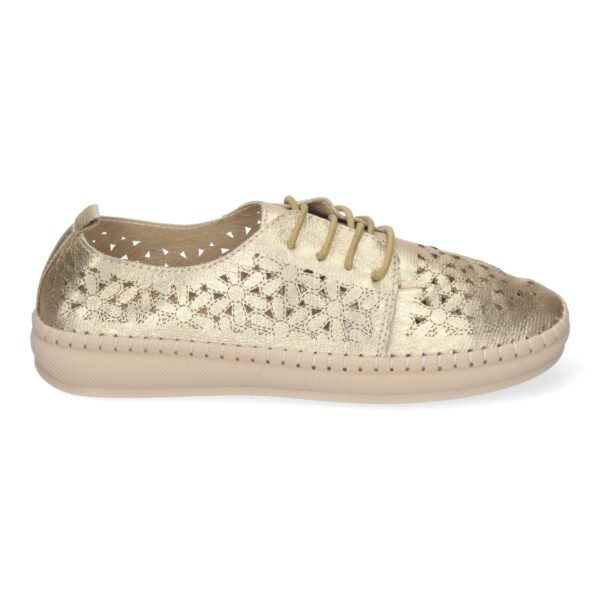 Zapato Casual De Mujer Estilo Oxford, Dise?o Calado - Imagen 2