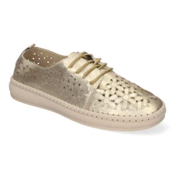 Zapato Casual De Mujer Estilo Oxford, Dise?o Calado - Imagen 3
