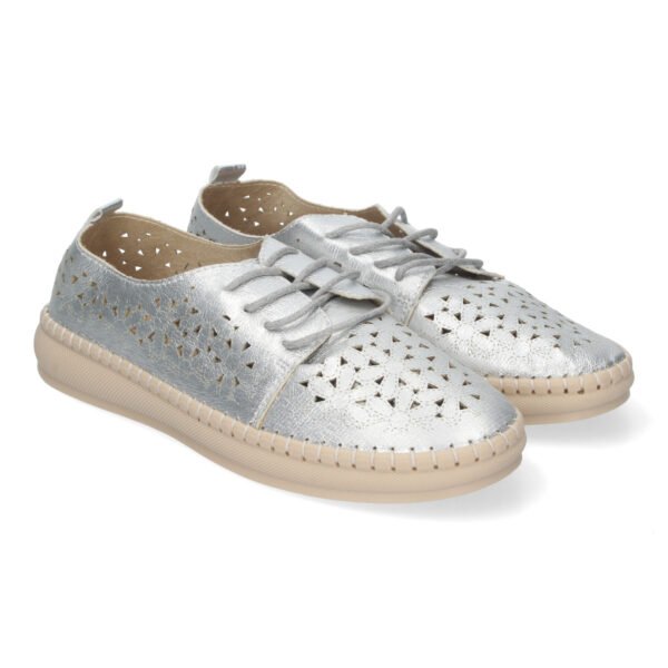 Zapato Casual De Mujer Estilo Oxford, Dise?o Calado