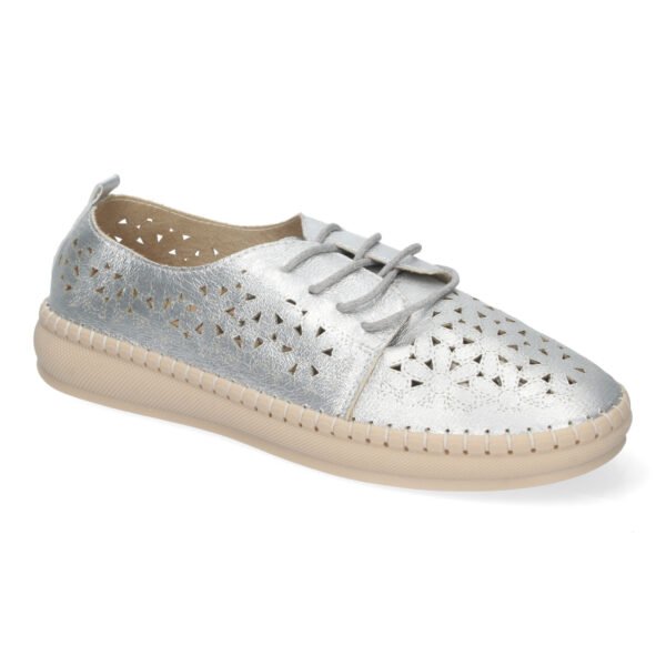 Zapato Casual De Mujer Estilo Oxford, Dise?o Calado - Imagen 3