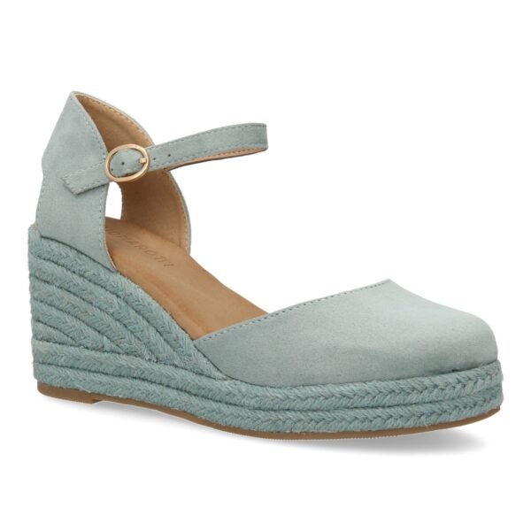 Sandalia de cu?a de yute para mujer, comodas y elegantes dise?o moderno con el yute en el mismo tono - Imagen 3