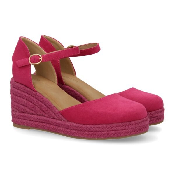 Sandalia de cu?a de yute para mujer, comodas y elegantes dise?o moderno con el yute en el mismo tono