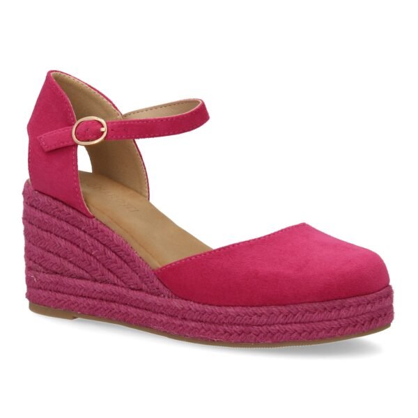 Sandalia de cu?a de yute para mujer, comodas y elegantes dise?o moderno con el yute en el mismo tono - Imagen 4