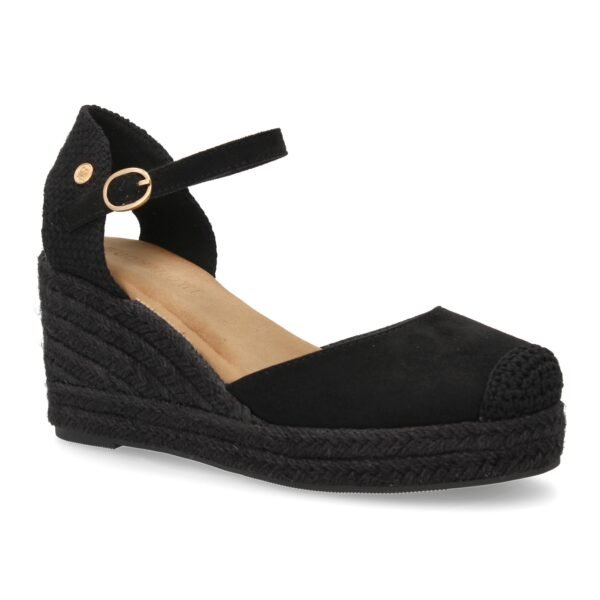 Sandalia de cu?a de yute para mujer, comodas y elegantes dise?o moderno con el yute en el mismo tono - Imagen 3