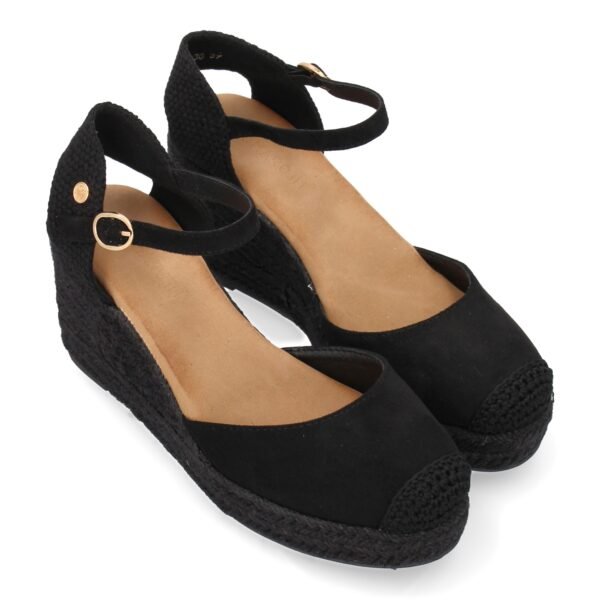 Sandalia de cu?a de yute para mujer, comodas y elegantes dise?o moderno con el yute en el mismo tono - Imagen 5