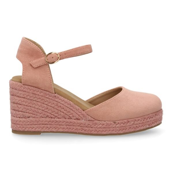 Sandalia de cu?a de yute para mujer, comodas y elegantes dise?o moderno con el yute en el mismo tono - Imagen 2