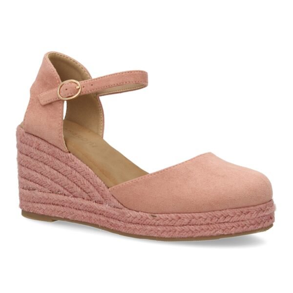 Sandalia de cu?a de yute para mujer, comodas y elegantes dise?o moderno con el yute en el mismo tono - Imagen 3