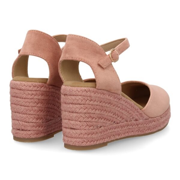 Sandalia de cu?a de yute para mujer, comodas y elegantes dise?o moderno con el yute en el mismo tono - Imagen 5
