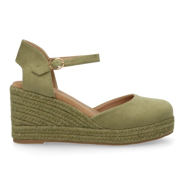 Sandalia de cu?a de yute para mujer, comodas y elegantes dise?o moderno con el yute en el mismo tono - Imagen 2