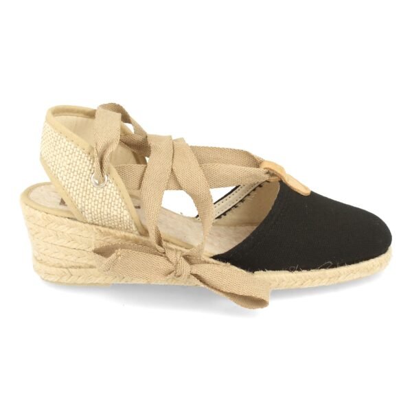 Sandalia de Cu?a con Yute y Cordones - Imagen 2