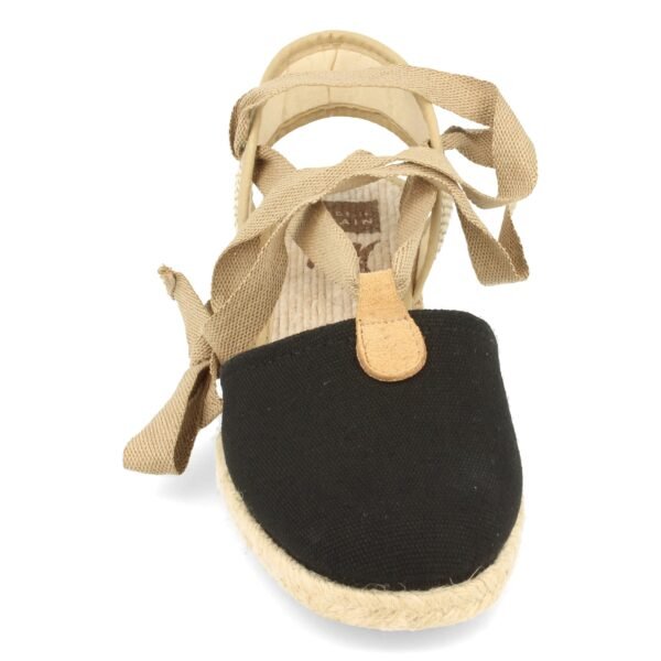 Sandalia de Cu?a con Yute y Cordones - Imagen 4