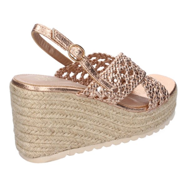 Sandalia de Cu?a de Yute para Mujer, Comodas y Elegantes, Dise?o Trenzado en la Pala - Imagen 4