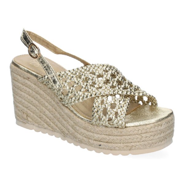Sandalia de Cu?a de Yute para Mujer, Comodas y Elegantes, Dise?o Trenzado en la Pala - Imagen 3
