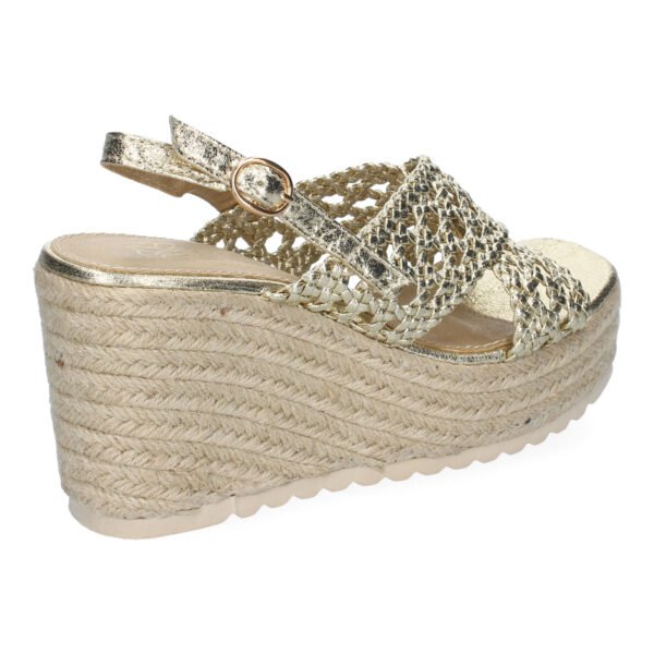 Sandalia de Cu?a de Yute para Mujer, Comodas y Elegantes, Dise?o Trenzado en la Pala - Imagen 4
