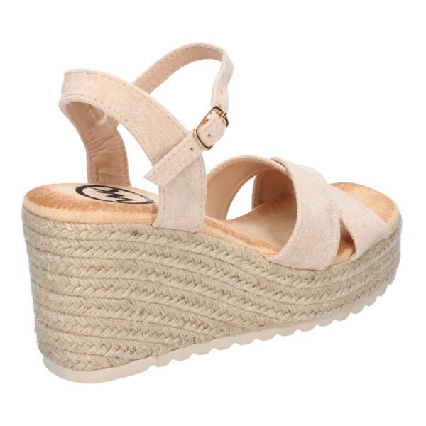 Sandalia de Cu?a de Yute para Mujer, Comodas y Elegantes, Dise?o Trenzado en la Pala - Imagen 4