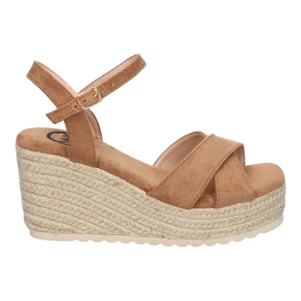 Sandalia de Cu?a de Yute para Mujer, Comodas y Elegantes, Dise?o Trenzado en la Pala - Imagen 2