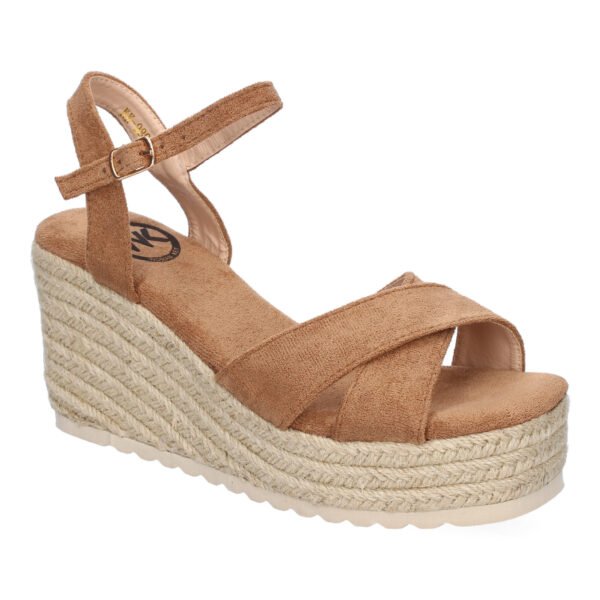 Sandalia de Cu?a de Yute para Mujer, Comodas y Elegantes, Dise?o Trenzado en la Pala - Imagen 3