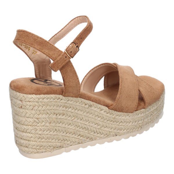 Sandalia de Cu?a de Yute para Mujer, Comodas y Elegantes, Dise?o Trenzado en la Pala - Imagen 4