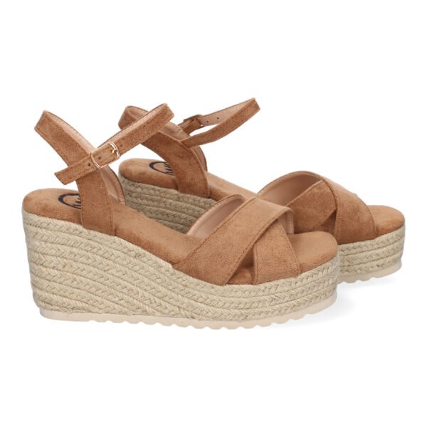 Sandalia de Cu?a de Yute para Mujer, Comodas y Elegantes, Dise?o Trenzado en la Pala - Imagen 5
