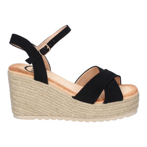Sandalia de Cu?a de Yute para Mujer, Comodas y Elegantes, Dise?o Trenzado en la Pala - Imagen 2