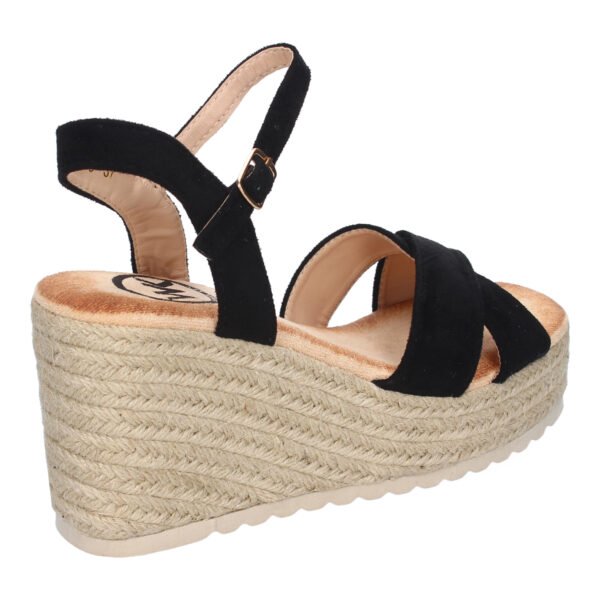 Sandalia de Cu?a de Yute para Mujer, Comodas y Elegantes, Dise?o Trenzado en la Pala - Imagen 4
