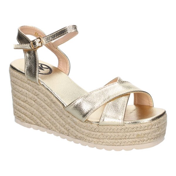 Sandalia de Cu?a de Yute para Mujer, Comodas y Elegantes, Dise?o Trenzado en la Pala - Imagen 3