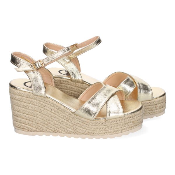 Sandalia de Cu?a de Yute para Mujer, Comodas y Elegantes, Dise?o Trenzado en la Pala - Imagen 5