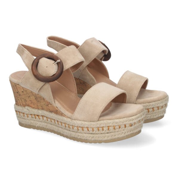 Sandalia de Cu?a de Yute para Mujer, C?modas y Elegantes