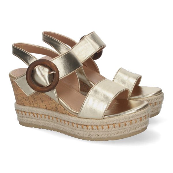 Sandalia de Cu?a de Yute para Mujer, C?modas y Elegantes