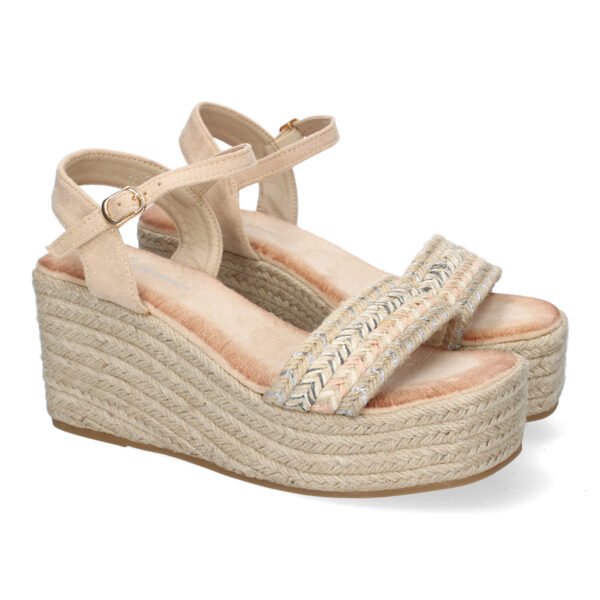 Sandalia de Cu?a de Yute para Mujer, Comodas y Elegantes, Dise?o Moderno