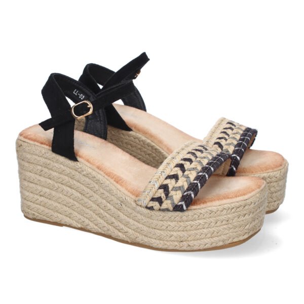 Sandalia de Cu?a de Yute para Mujer, Comodas y Elegantes, Dise?o Moderno