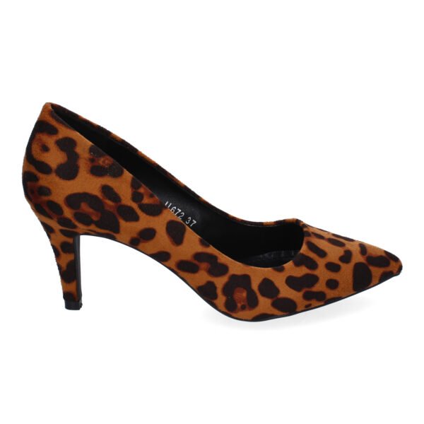 Zapato de Sal?n con Tac?n de Mujer, Estampado Animal Print - Imagen 2