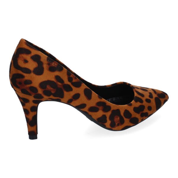 Zapato de Sal?n con Tac?n de Mujer, Estampado Animal Print - Imagen 4