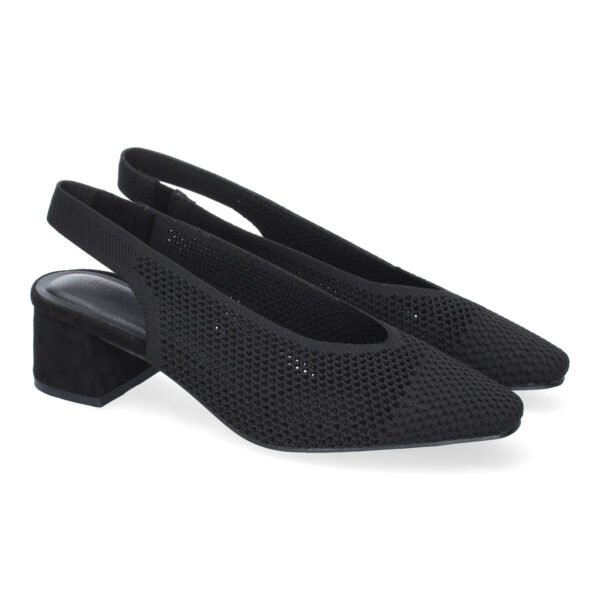 Zapato de tacon para Mujer, Comodo, Estilo Salon, de Punta Fina, Calados