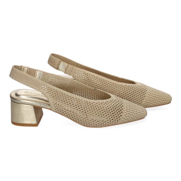 Zapato de tacon para Mujer, Comodo, Estilo Salon, de Punta Fina, Calados - Imagen 5