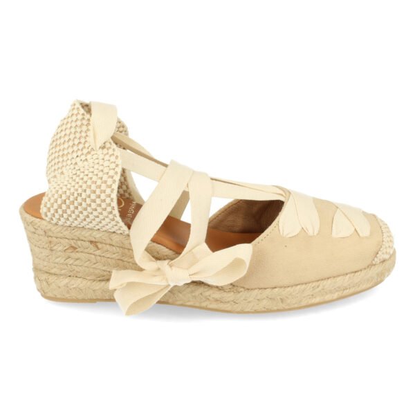 Sandalia de Cu?a con Yute y Cordones - Imagen 2