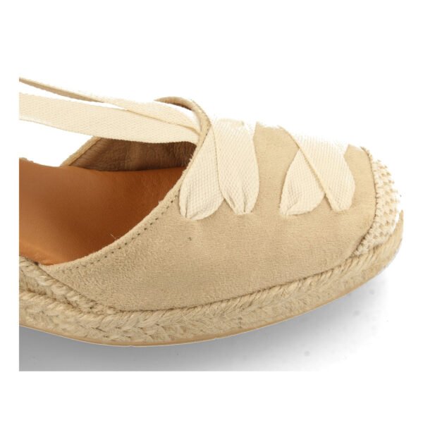 Sandalia de Cu?a con Yute y Cordones - Imagen 5